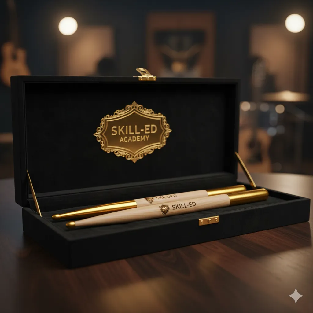 Skill-Ed Branded Drums Stick Set