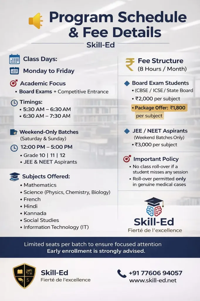 10th Grade "Board-Prep-Batch" [Package Offer X 07 Subjects] Grade 8th, 9th, 10th_CBSE/ICSE/STATE_(Nikoo Homes)